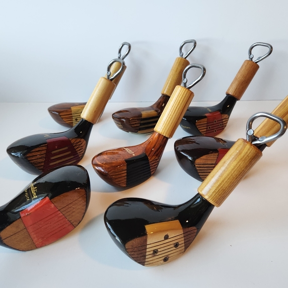 Golf BOTTLE openers Made With Real VINTAGE Wooden Golf Clubs ⛳️ - Picture 5 of 10